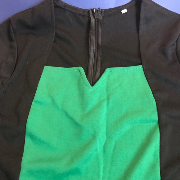 Green Black Plus Size XXL Dress - Picture 2 of 6